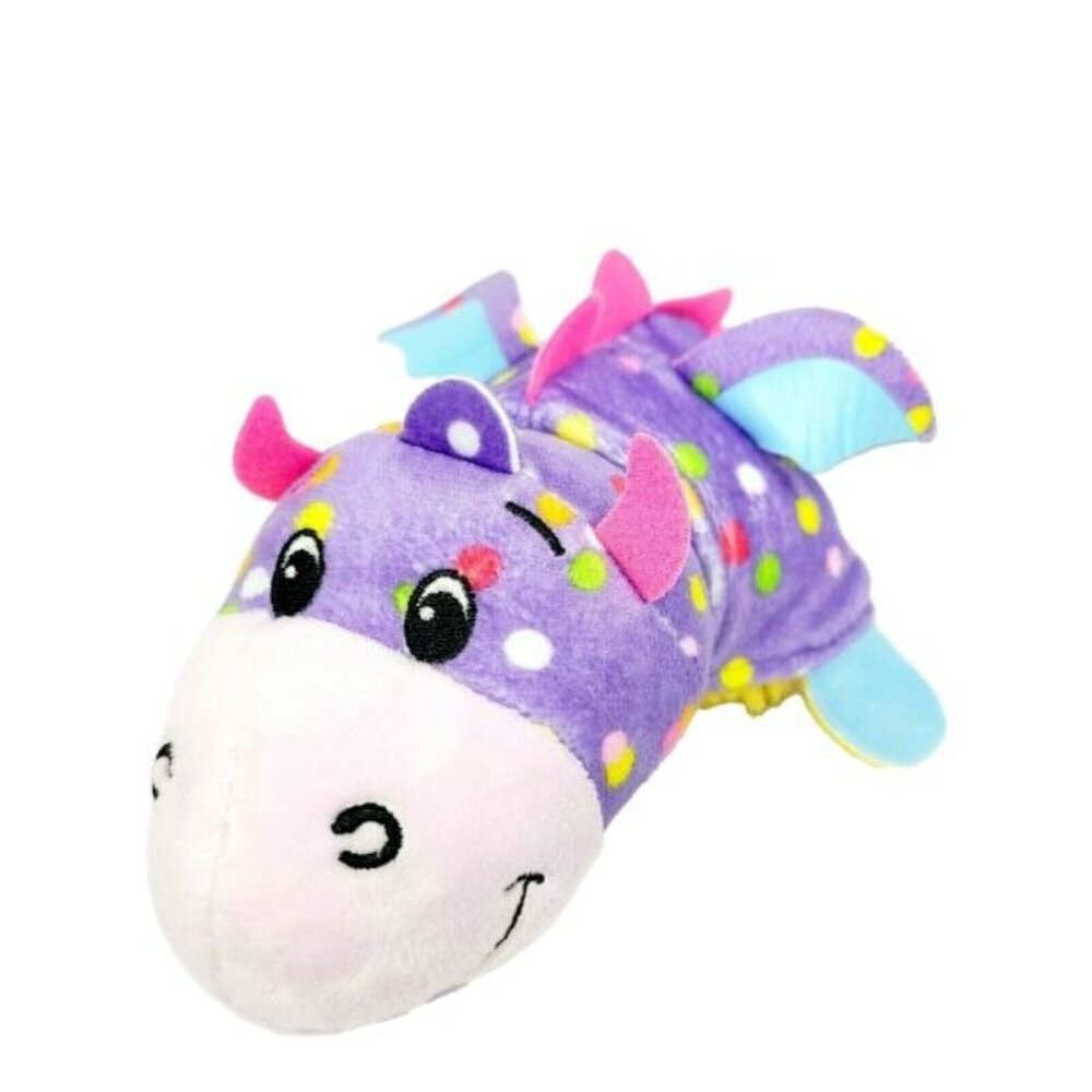 Flip a Zoo Purple Polka Dot Dragon Yellow Labrador Dog Plush Stuffed Animal